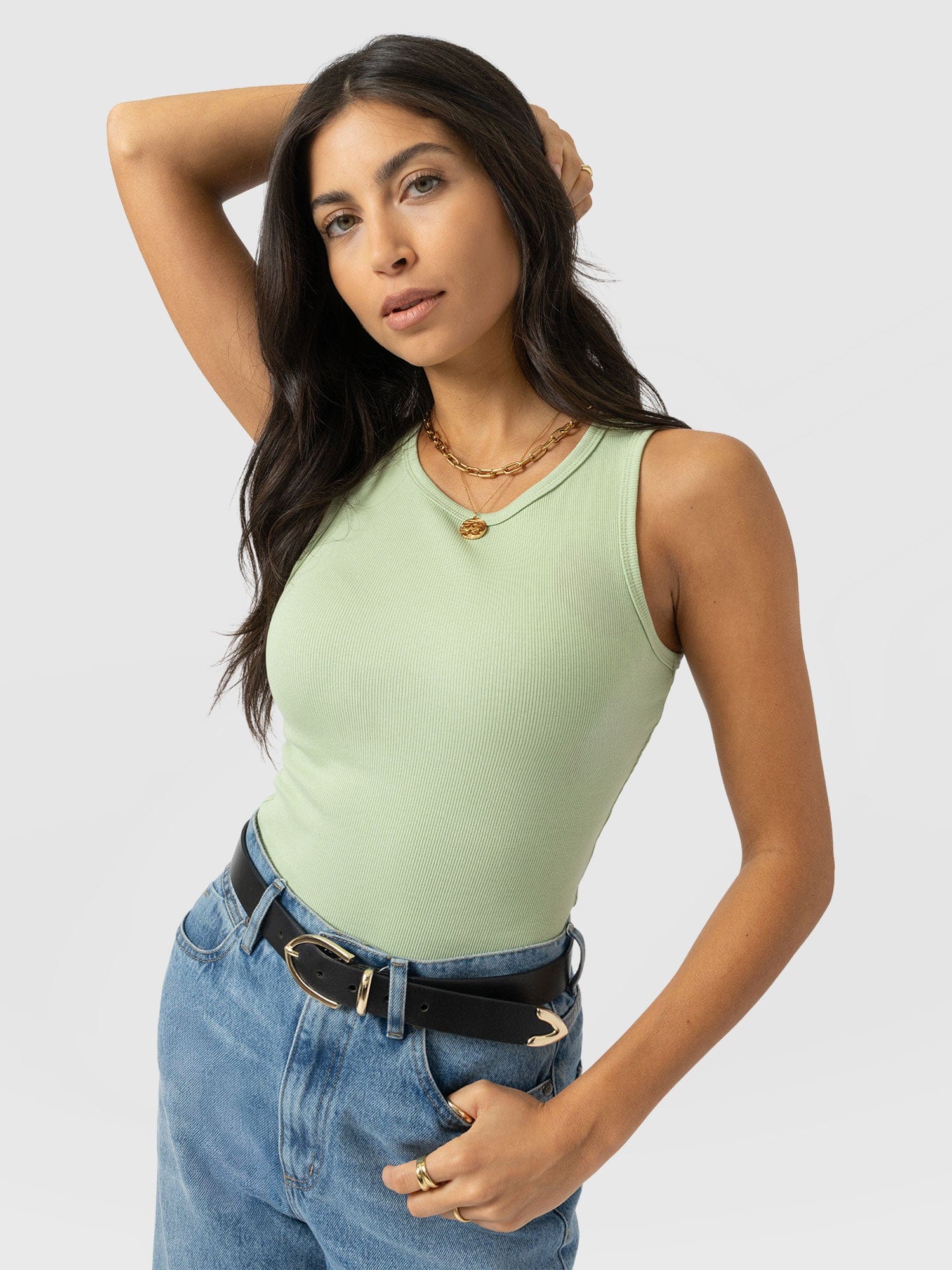 Nova Racer Vest - Mint - Women's T-shirts | Saint + Sofia® EU